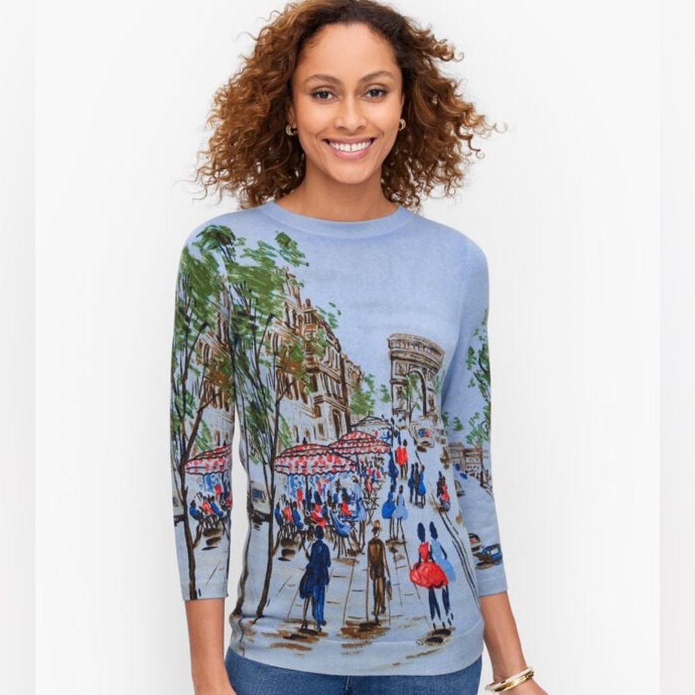 AUDREY CASHMERE SWEATER - PARISIAN STROLL